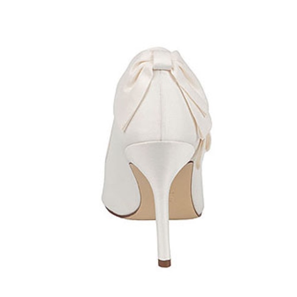 Nina Wedding Ribbon Ruffle Detailing Ivory Shoes - Picture 4 of 4